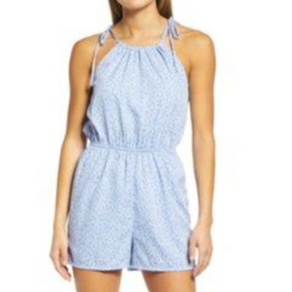 Vero Moda Halter Neck Romper - Blue - size Medium - Picture 8 of 8
